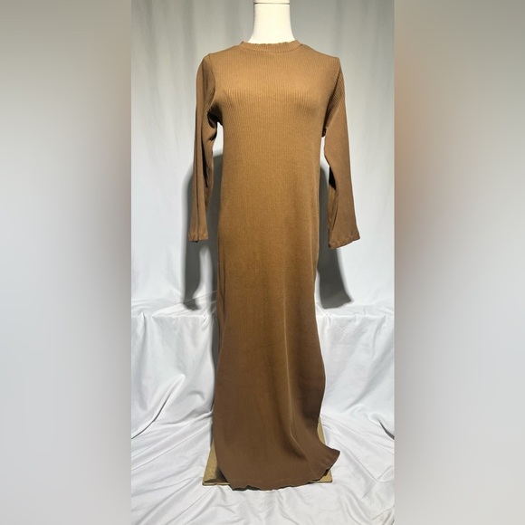 ROSAE PARIS LE VIVIENNE ribbed long sleeve dress36